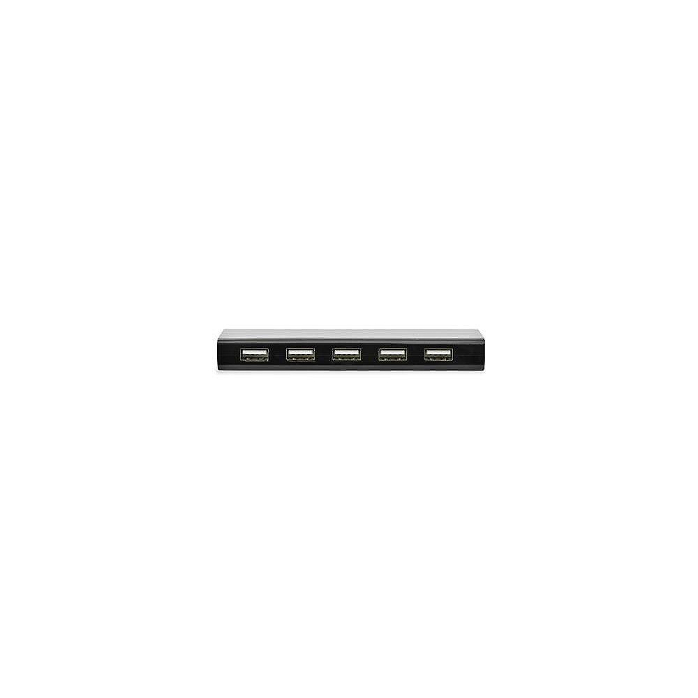 ednet USB 2.0 Hub 10-Port aktiv schwarz