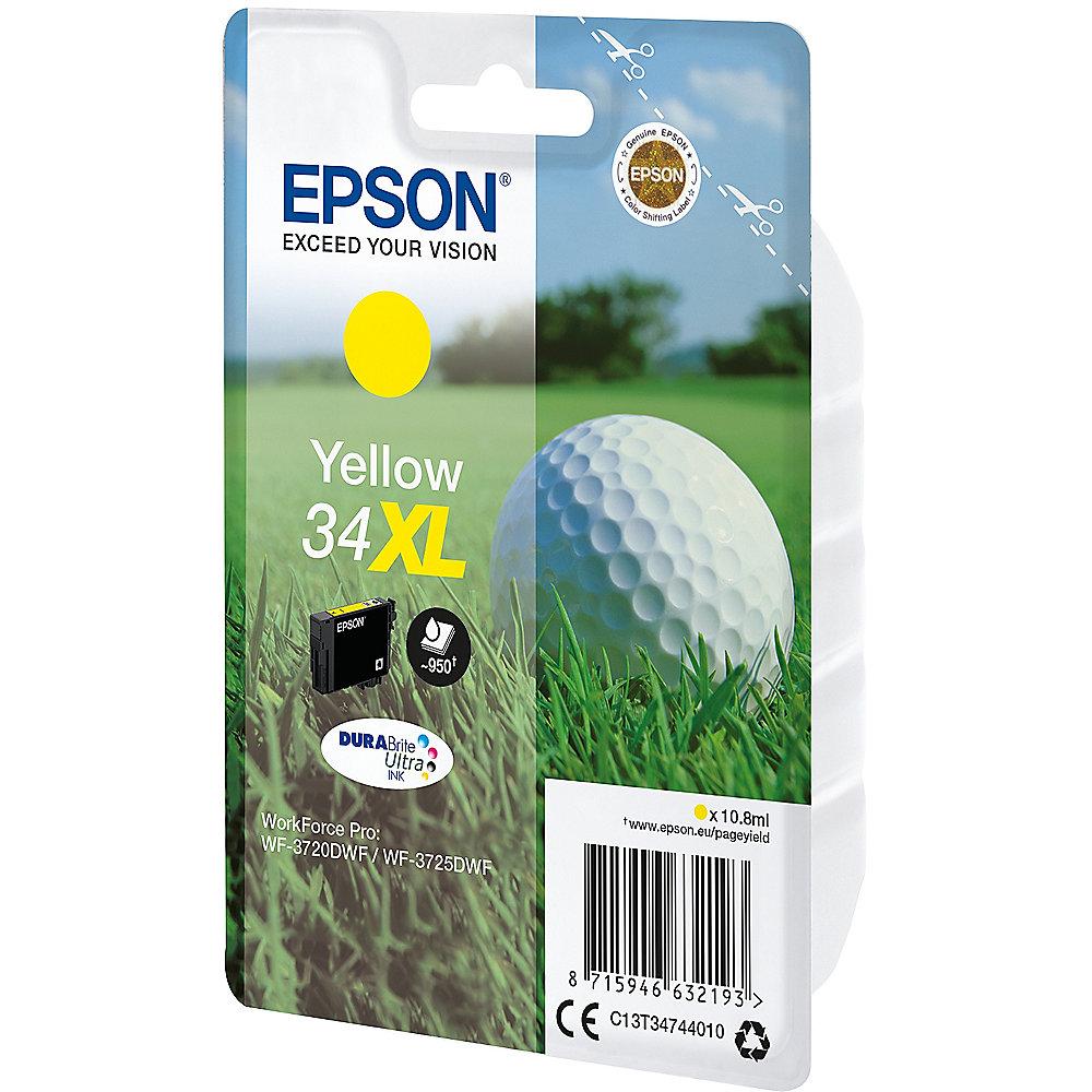 Epson 34XL Original Druckerpatrone Gelb hohe Kapazität T3474