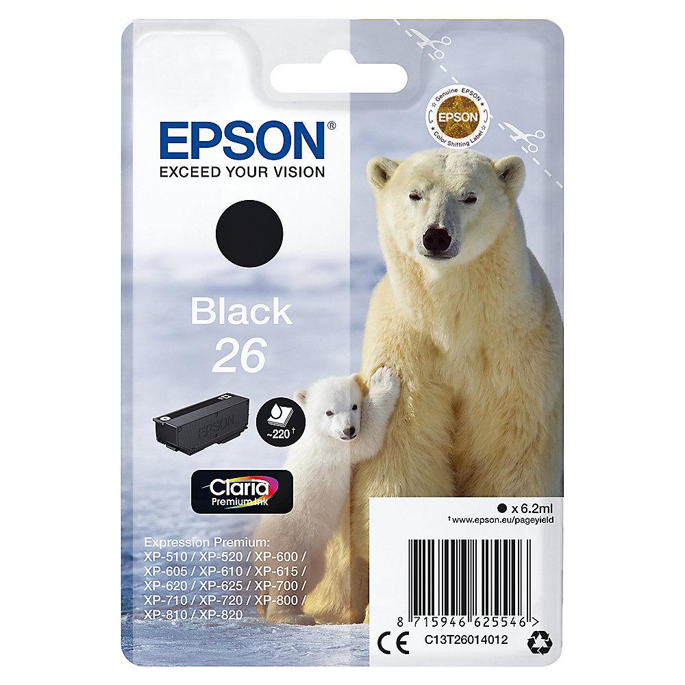 Epson C13T26014012 Druckerpatrone 26 schwarz Claria Premium Ink