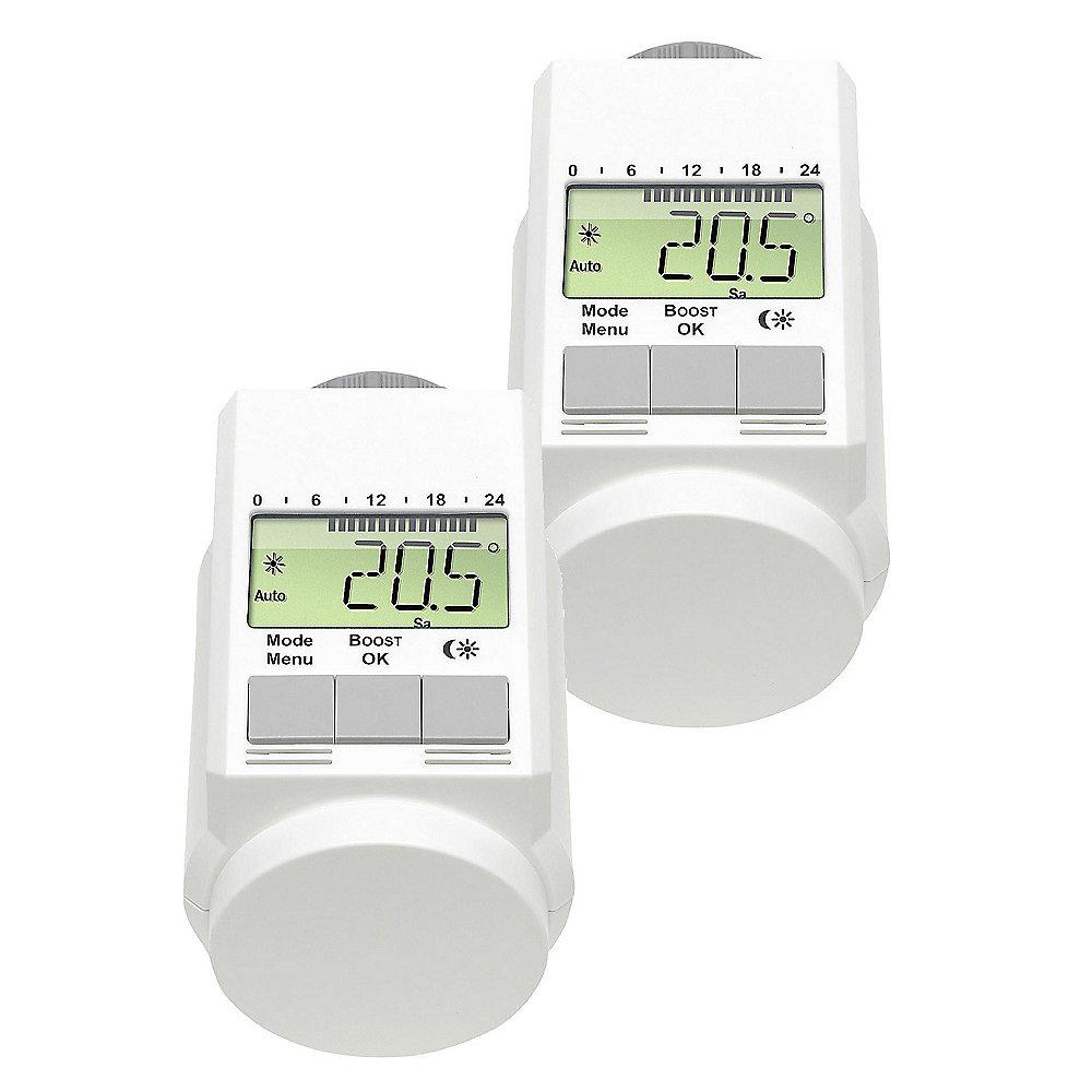 eQ-3 2er Set Heizkörperthermostat Typ-L mit Boost-Funktion