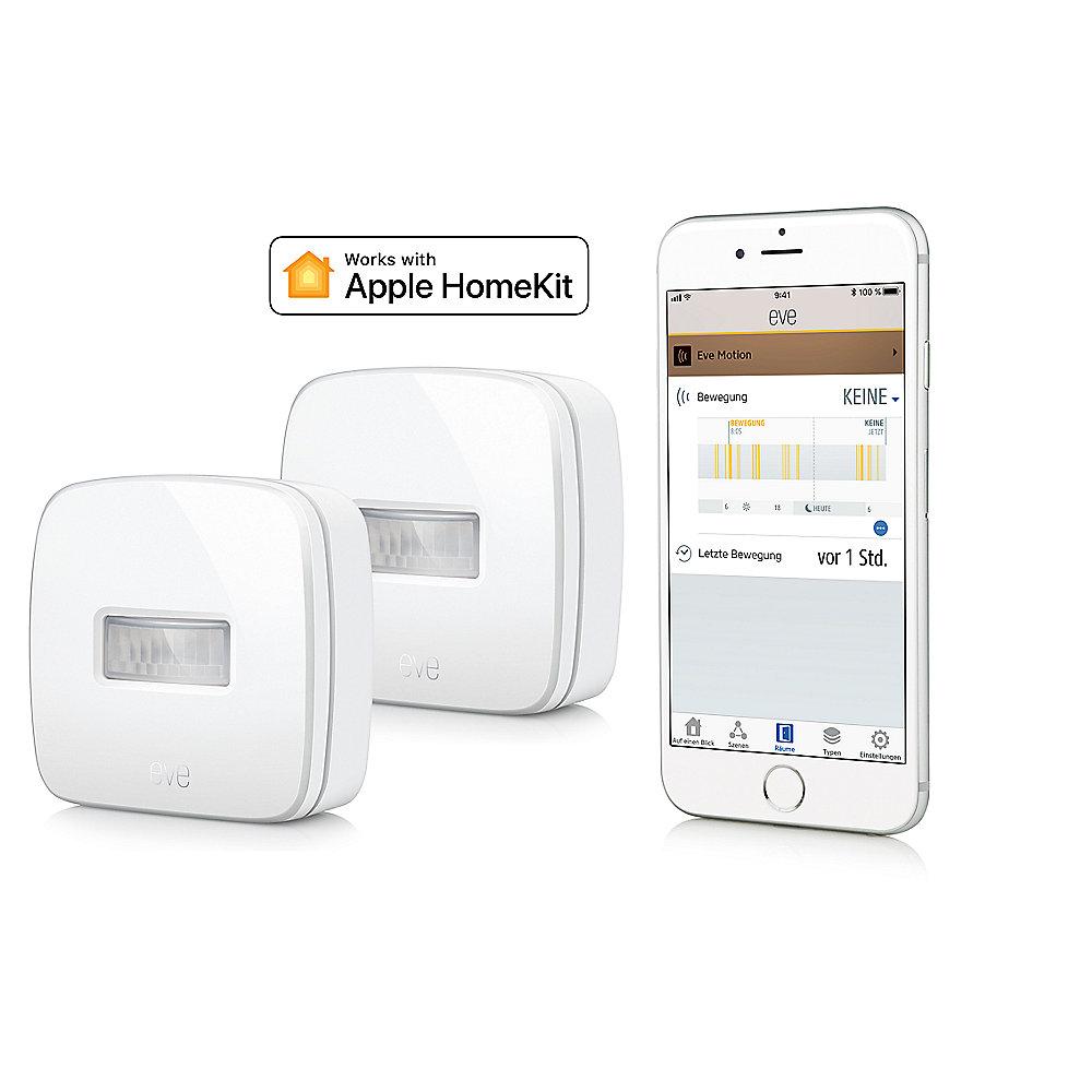 Eve Motion 2er Set kabelloser Bewegungsmelder für Apple HomeKit