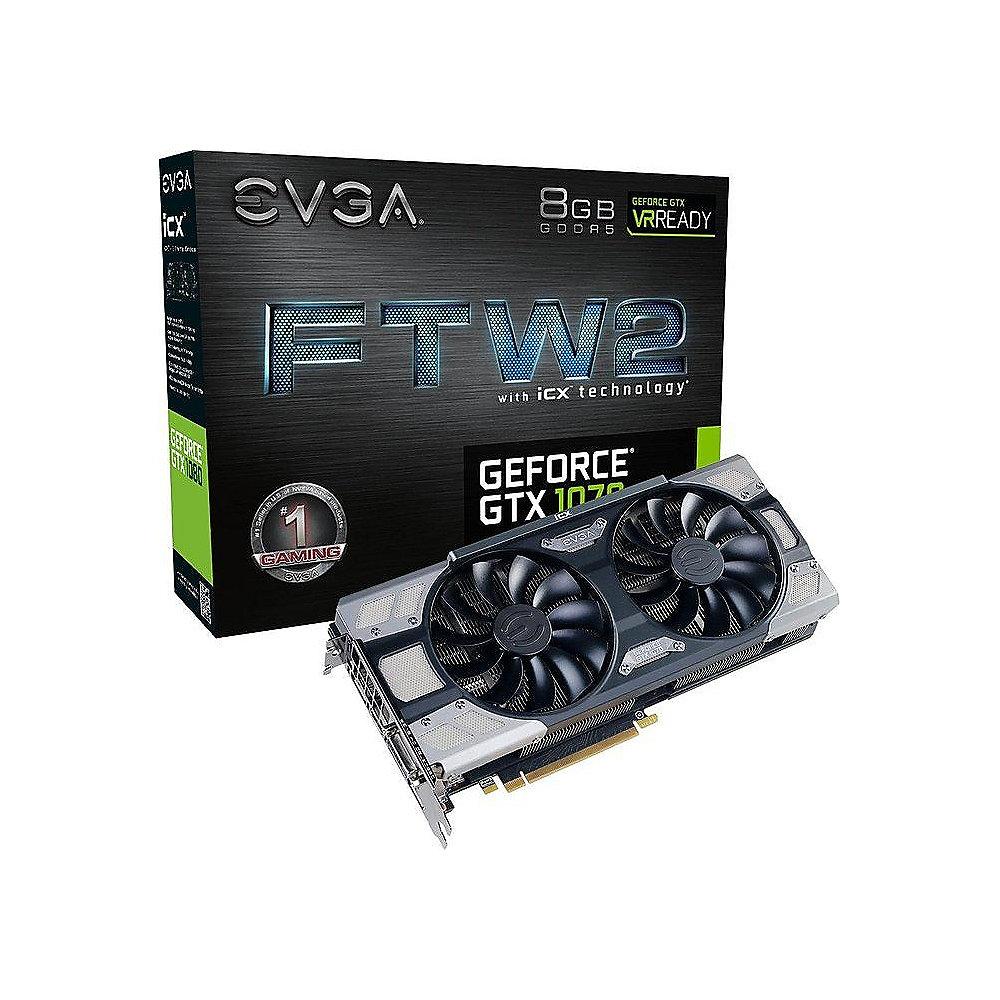 EVGA GeForce GTX 1070 FTW2 Gaming iCX 8GB GDDR5 DVI/HDMI/3xDP Grafikkarte