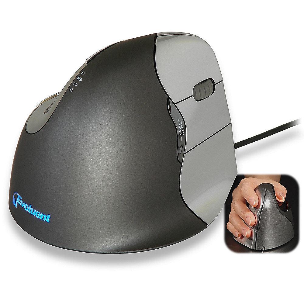 Evoluent Vertical Mouse 4 Rechte Hand ergonomisch USB, Evoluent, Vertical, Mouse, 4, Rechte, Hand, ergonomisch, USB