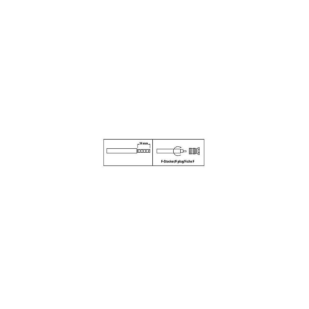 F-Stecker ProfiLine, 6,8 mm, 4 Stück, F-Stecker, ProfiLine, 6,8, mm, 4, Stück