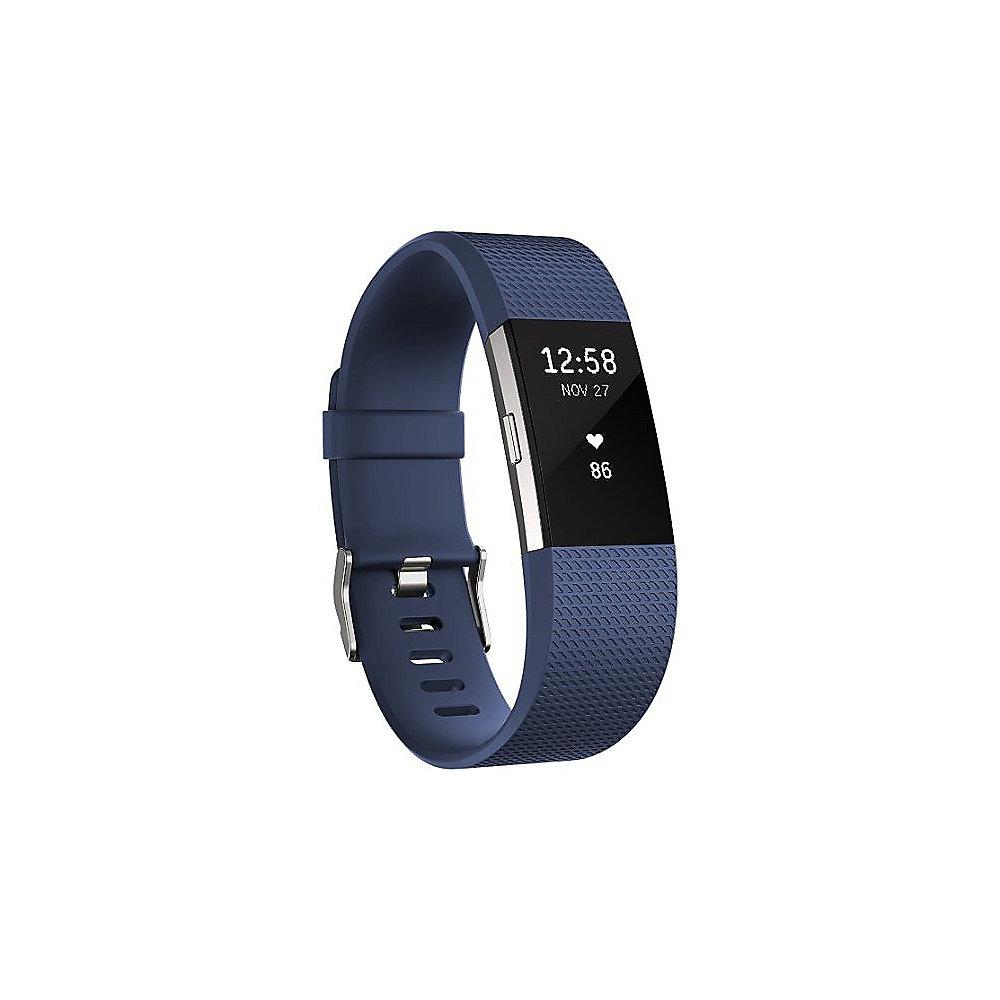 Fitbit Charge 2 Armband zur Herzfrequenz- und Fitnessaufzeichnung blau large