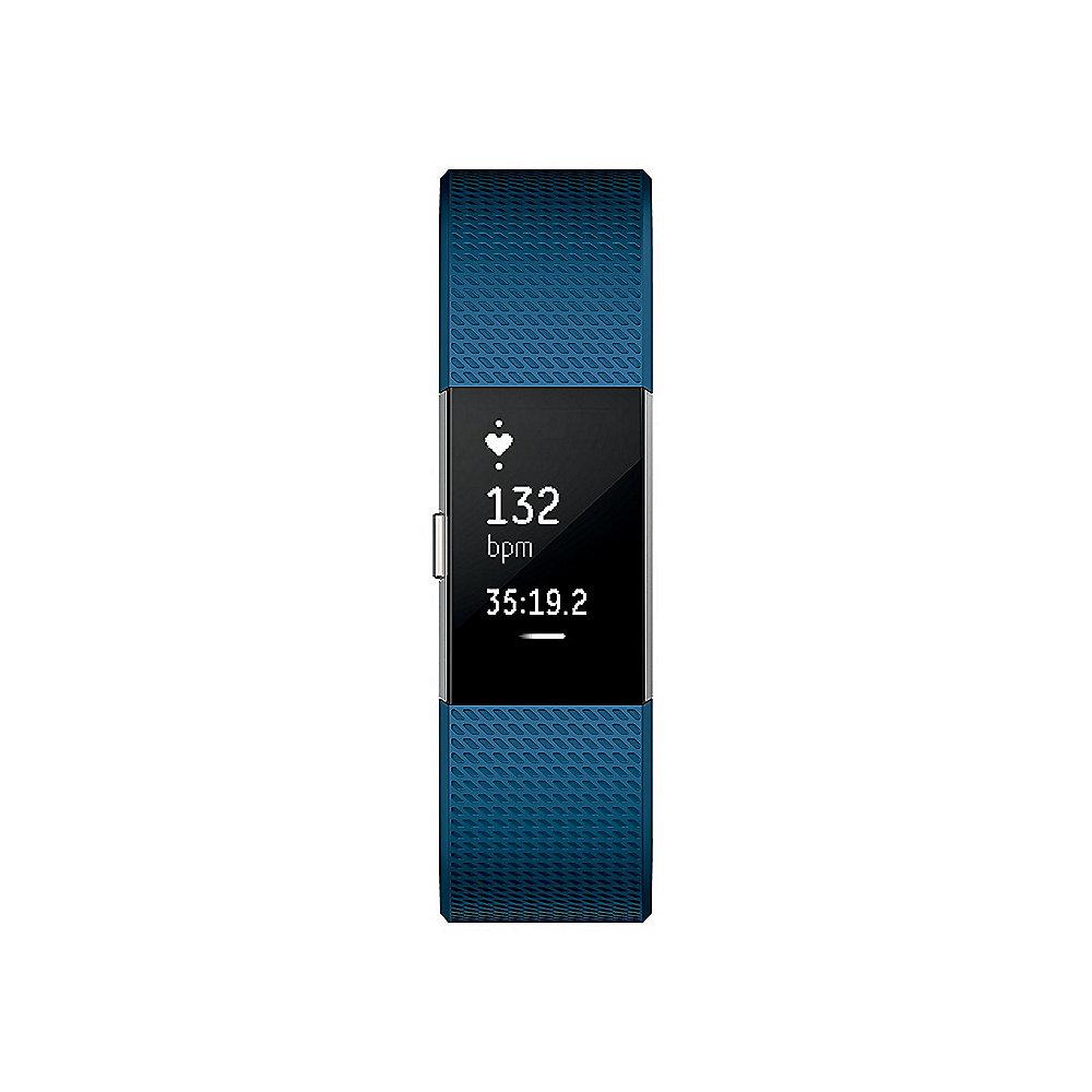 Fitbit Charge 2 Armband zur Herzfrequenz- und Fitnessaufzeichnung blau large, Fitbit, Charge, 2, Armband, zur, Herzfrequenz-, Fitnessaufzeichnung, blau, large