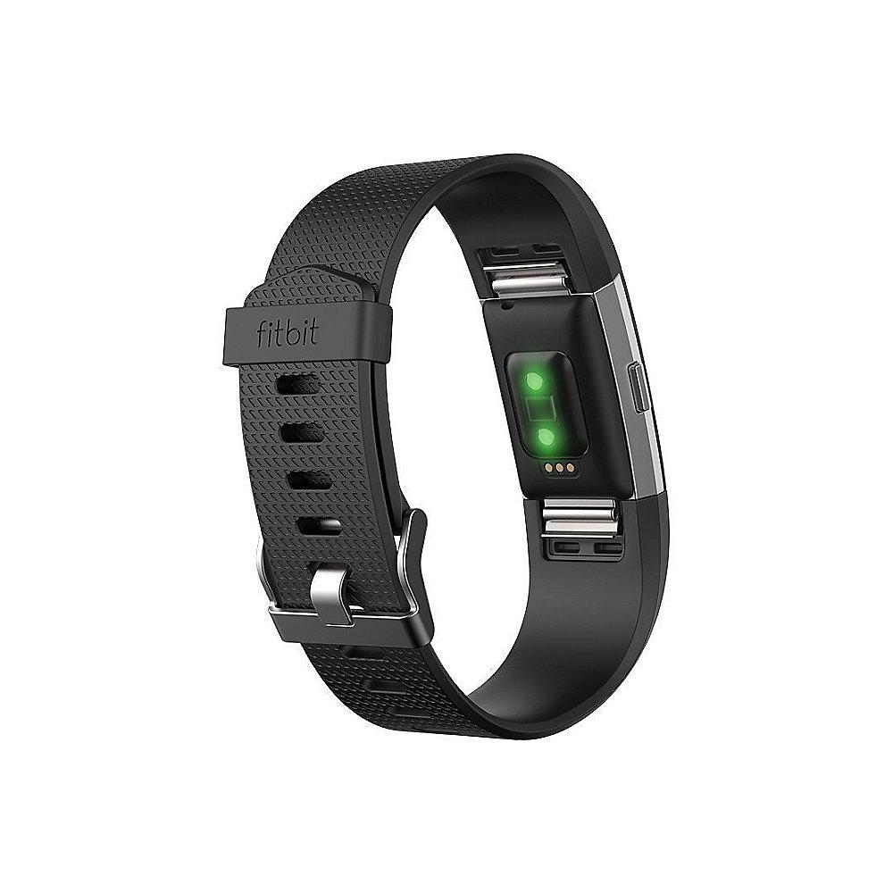 Fitbit Charge 2 Armband zur Herzfrequenz- und Fitnessaufzeichnung schwarz small