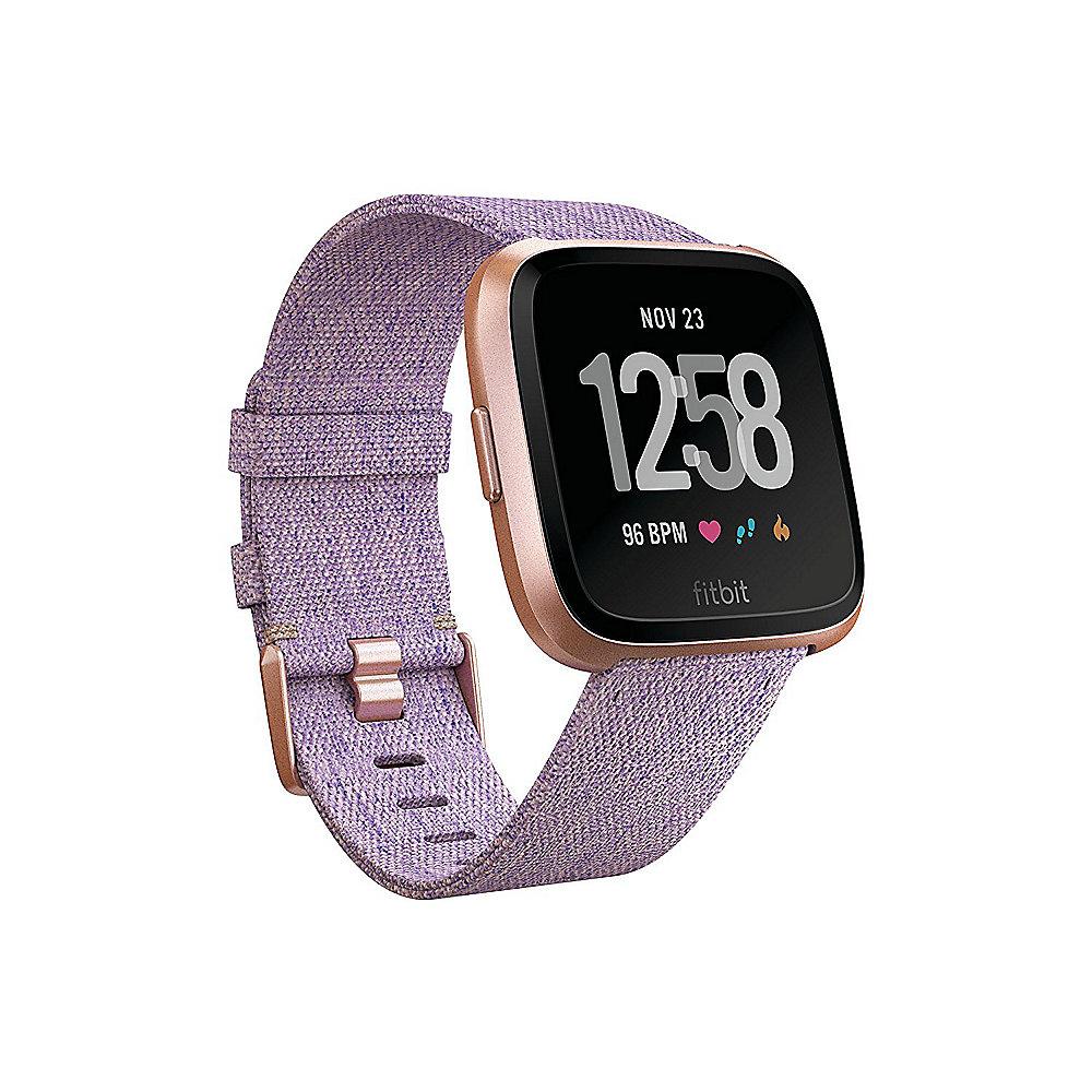 Fitbit Versa Gesundheits- und Fitness-Smartwatch lavendel