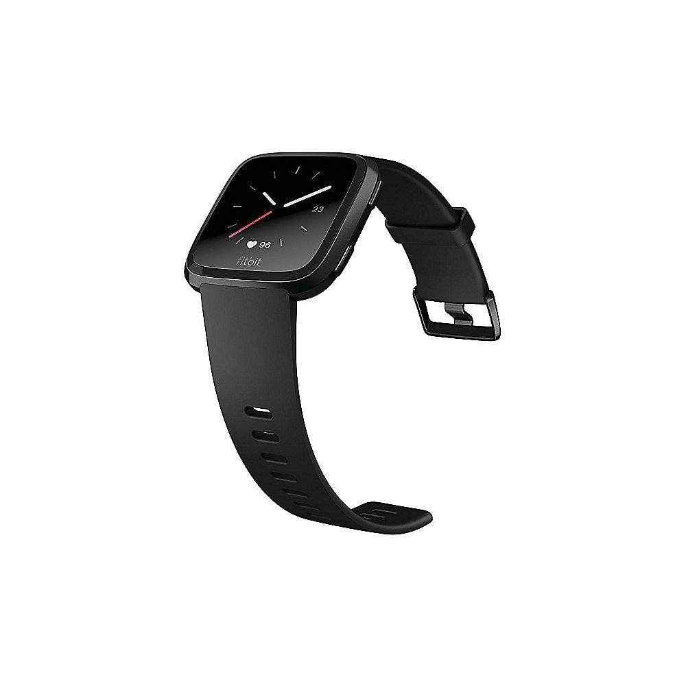 Fitbit Versa Gesundheits- und Fitness-Smartwatch schwarz