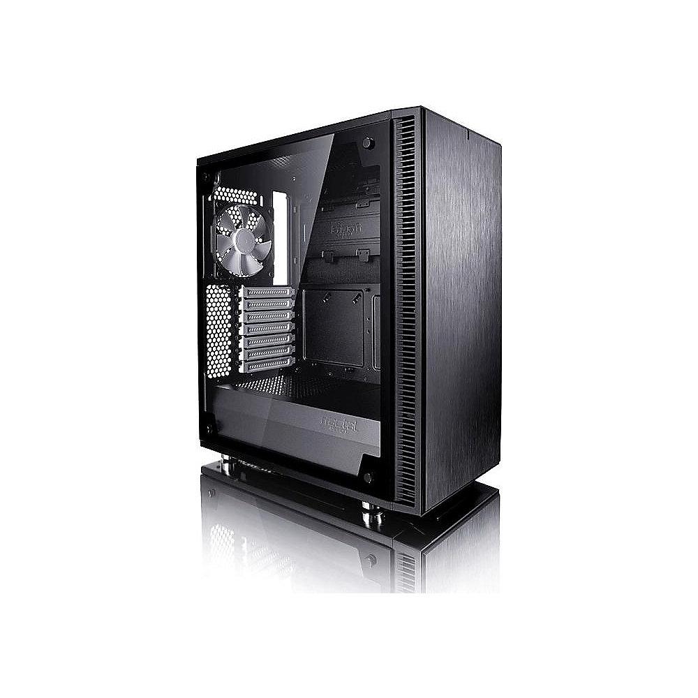 Fractal Design Define C TG ATX Gaming Gehäuse mit Seitenfenster, schallgedämmt