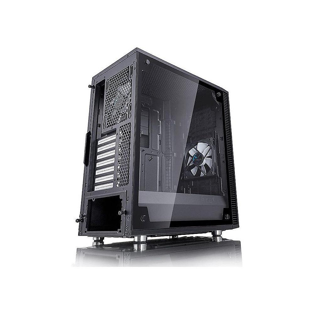 Fractal Design Define C TG ATX Gaming Gehäuse mit Seitenfenster, schallgedämmt