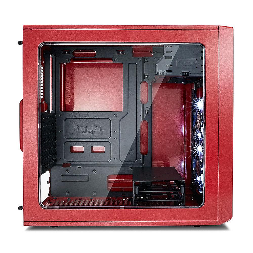 Fractal Design Focus G ATX Gaming Gehäuse mit Seitenfenster, Rot, Fractal, Design, Focus, G, ATX, Gaming, Gehäuse, Seitenfenster, Rot