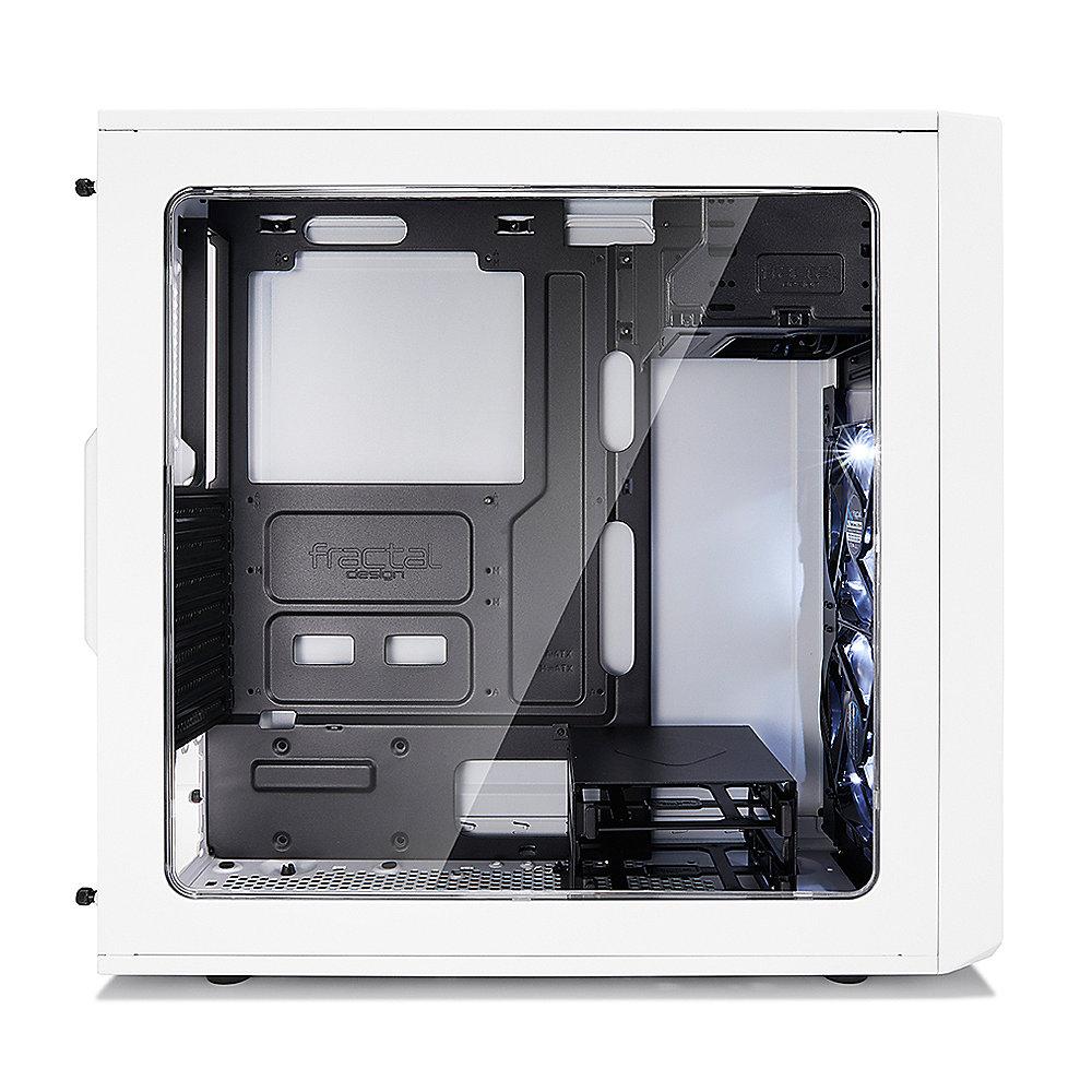 Fractal Design Focus G ATX Gaming Gehäuse mit Seitenfenster, Weiß