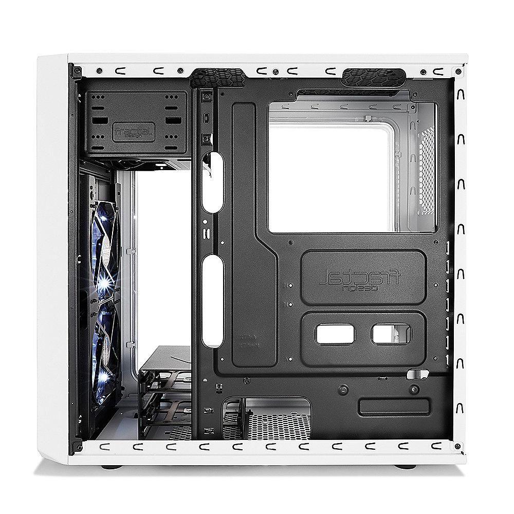 Fractal Design Focus G ATX Gaming Gehäuse mit Seitenfenster, Weiß