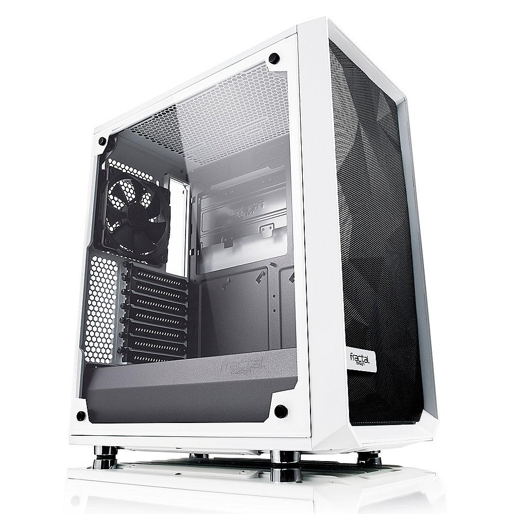 Fractal Design Meshify C White ATX Gaming Gehäuse mit TG Seitenfenster