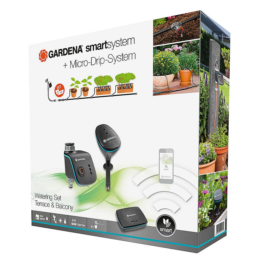 Gardena 19105-20 smart Watering Set mit Micro-Drip Pflanztöpfe