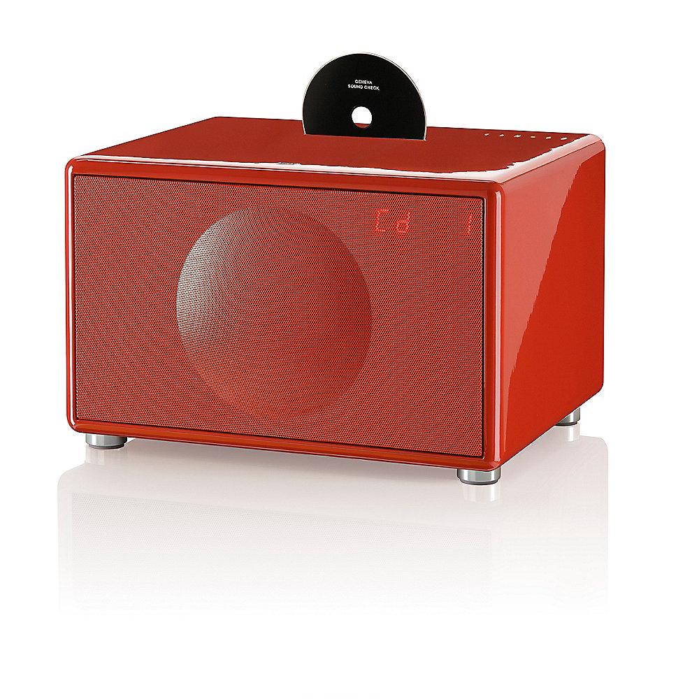 Geneva Classic/L CD-HiFi System mit UKW/DAB-Plus Radio BT - rot