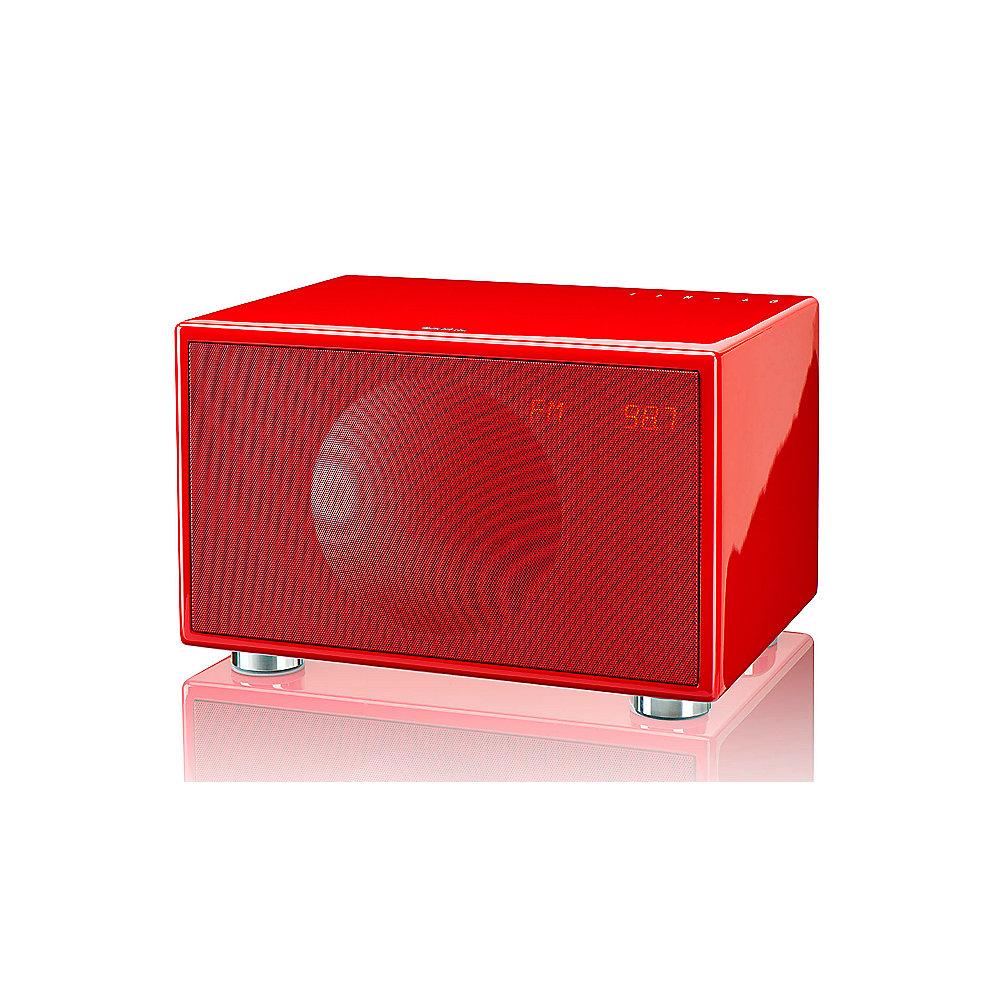 Geneva Classic/M HiFi System mit UKW/DAB-Plus Radio BT - rot