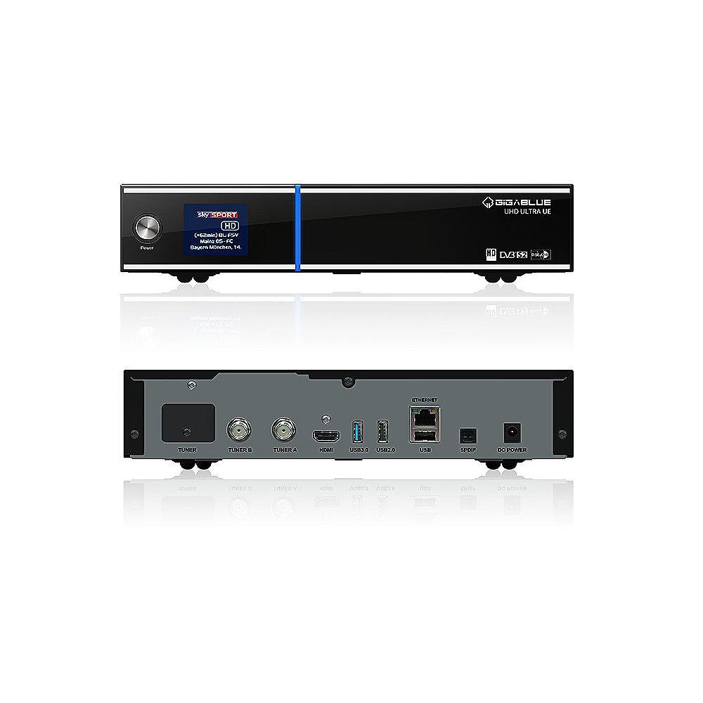 GigaBlue UHD UE 4K mit 2 x DVB-S2 FBC Tuner Linux Receiver