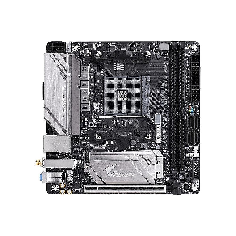 Gigabyte B450 I AORUS PRO WIFI ITX Mainboard Sockel AM4 M.2/2xHDMI/DP/WLAN/BT