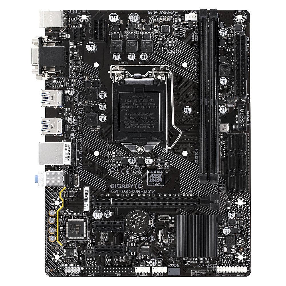 Gigabyte GA-B250M-D2V mATX Mainboard Sockel 1151 VGA/DVI