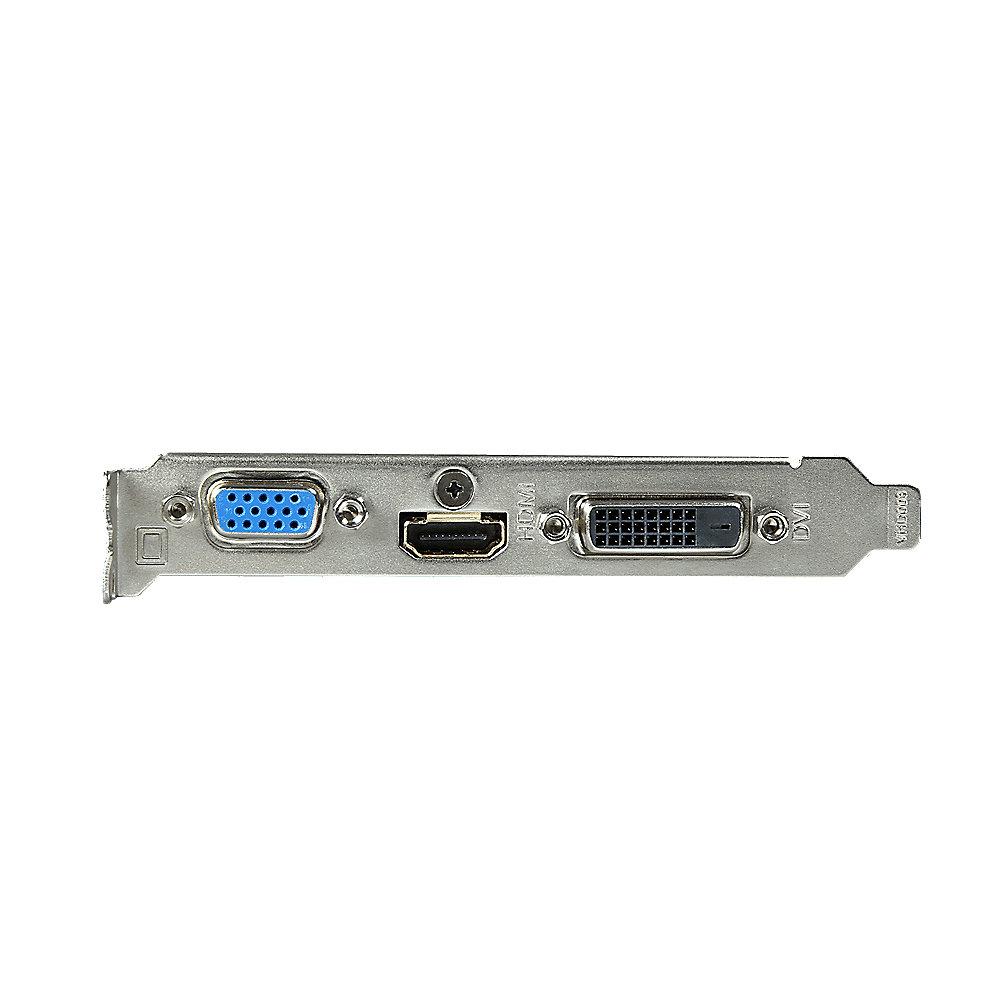 Gigabyte GeForce GT 710 1GB DDR3 DVI/HDMI/VGA passiv Low Profile Grafikkarte, Gigabyte, GeForce, GT, 710, 1GB, DDR3, DVI/HDMI/VGA, passiv, Low, Profile, Grafikkarte