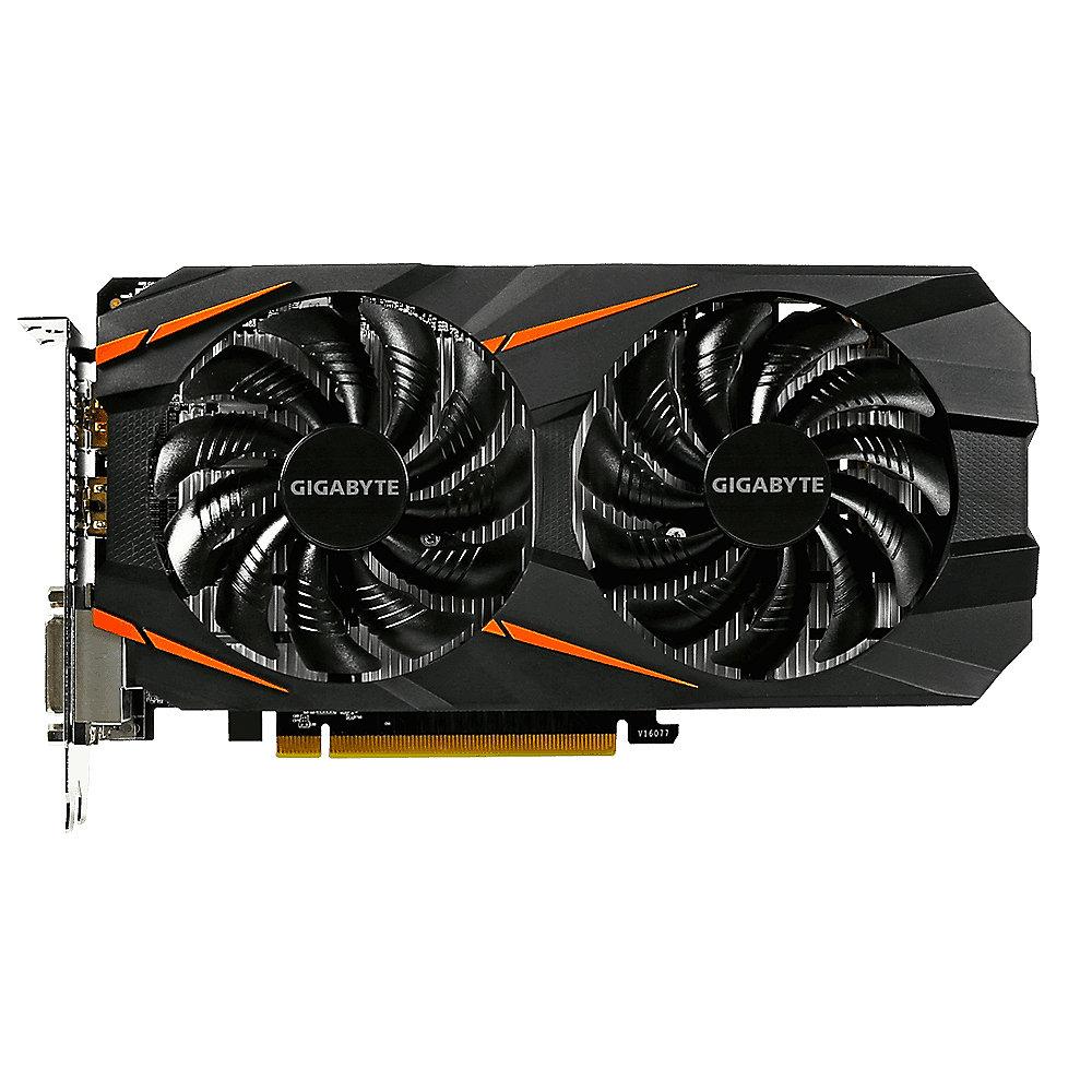 Gigabyte GeForce GTX 1060 WindForce OC 6GB GDDR5 Grafikkarte 2xDVI/HDMI/DP