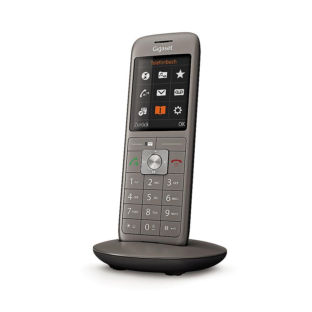 Gigaset CL660HX Universal Mobilteil DECT/-CAT-iq fähig schwarz/anthrazit, Gigaset, CL660HX, Universal, Mobilteil, DECT/-CAT-iq, fähig, schwarz/anthrazit