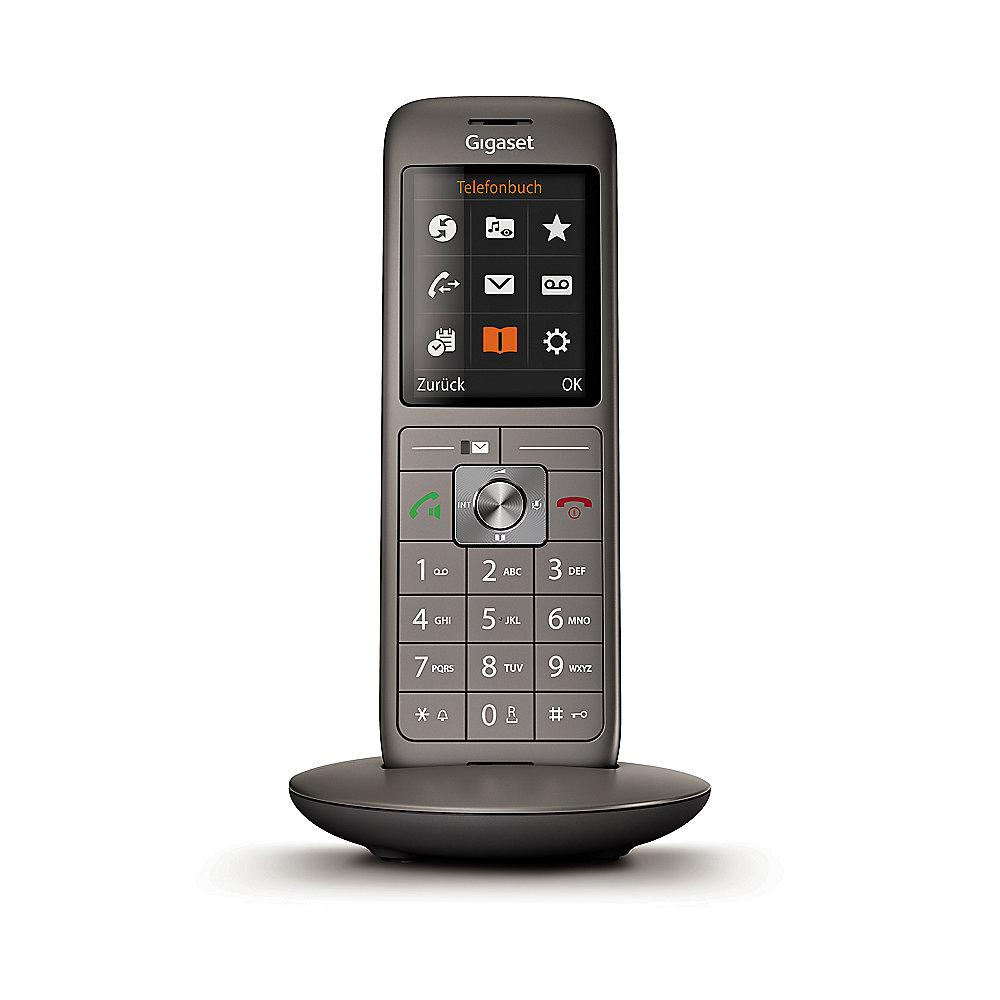 Gigaset CL660HX Universal Mobilteil DECT/-CAT-iq fähig schwarz/anthrazit, Gigaset, CL660HX, Universal, Mobilteil, DECT/-CAT-iq, fähig, schwarz/anthrazit