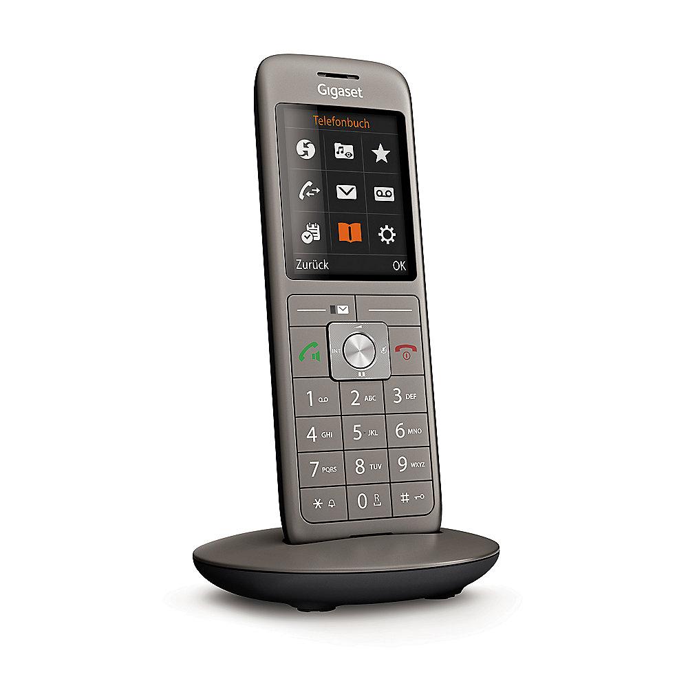 Gigaset CL660HX Universal Mobilteil DECT/-CAT-iq fähig schwarz/anthrazit, Gigaset, CL660HX, Universal, Mobilteil, DECT/-CAT-iq, fähig, schwarz/anthrazit