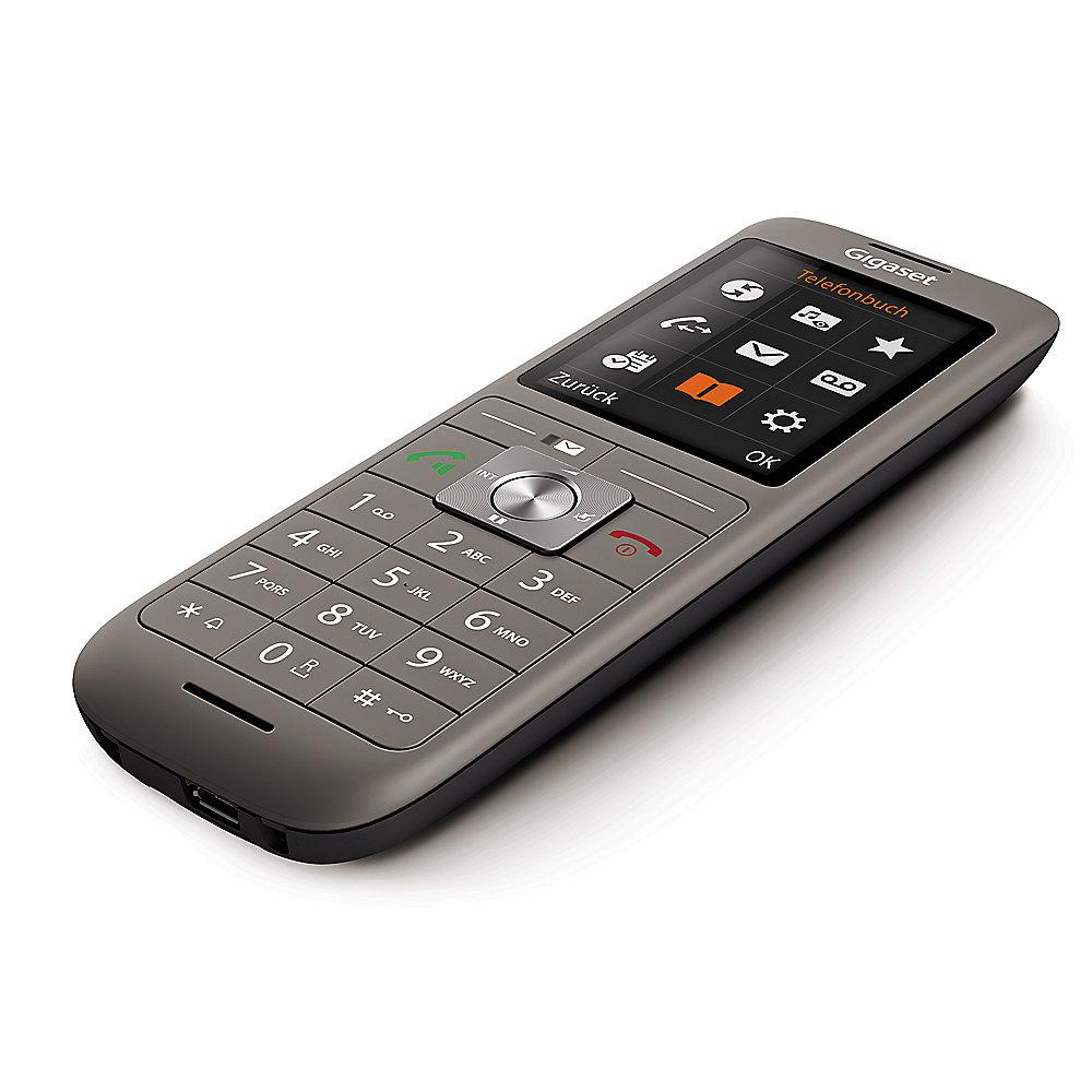 Gigaset CL660HX Universal Mobilteil DECT/-CAT-iq fähig schwarz/anthrazit, Gigaset, CL660HX, Universal, Mobilteil, DECT/-CAT-iq, fähig, schwarz/anthrazit