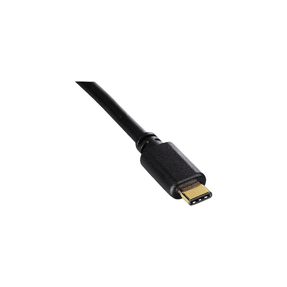 Hama USB 3.1 Kabel 1,8m Typ-C zu Typ-A Gen1 St./St. schwarz
