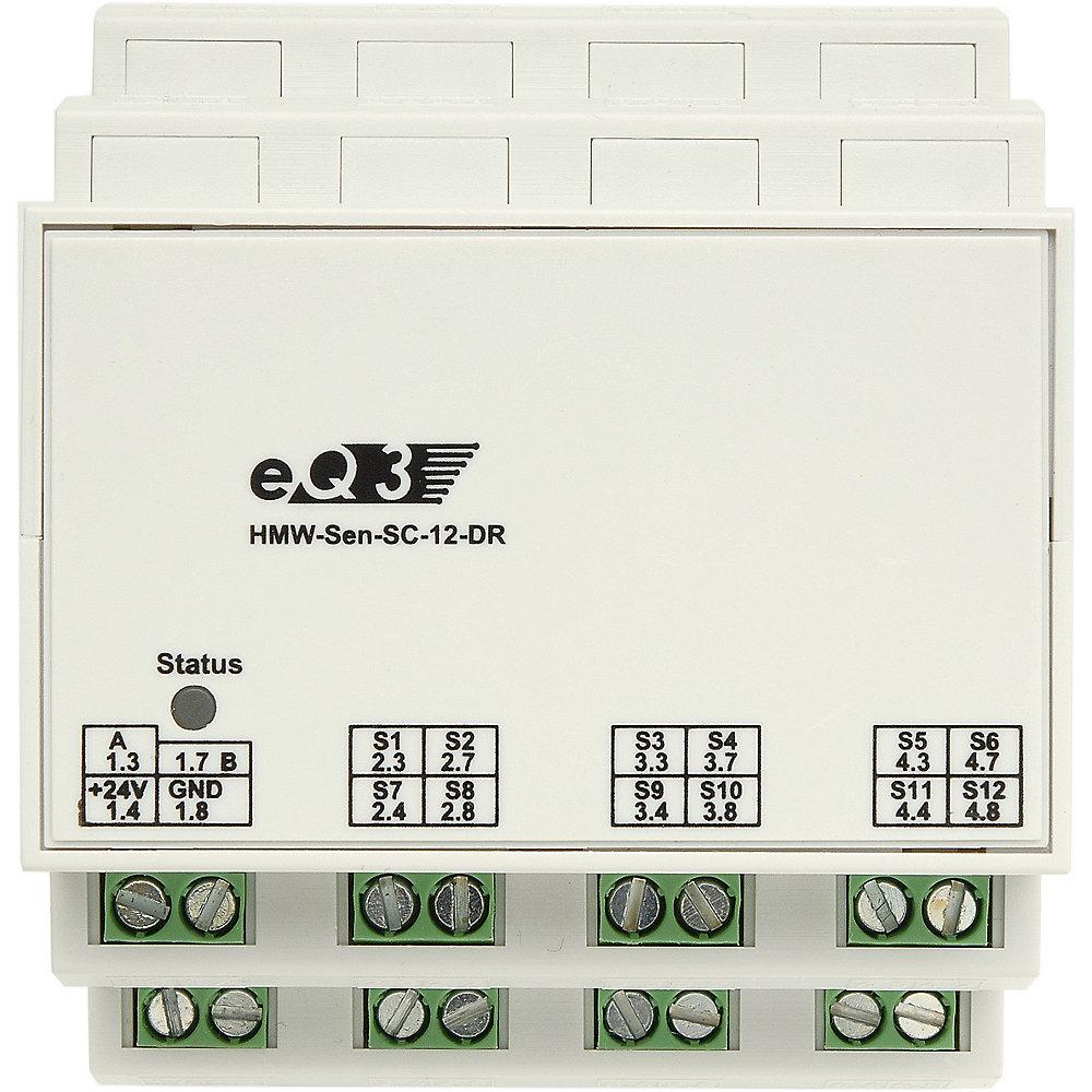 HomeMatic 85840 Wired RS485 Schließerkontakt 12 Eingänge HMW-Sen-SC-12-DR