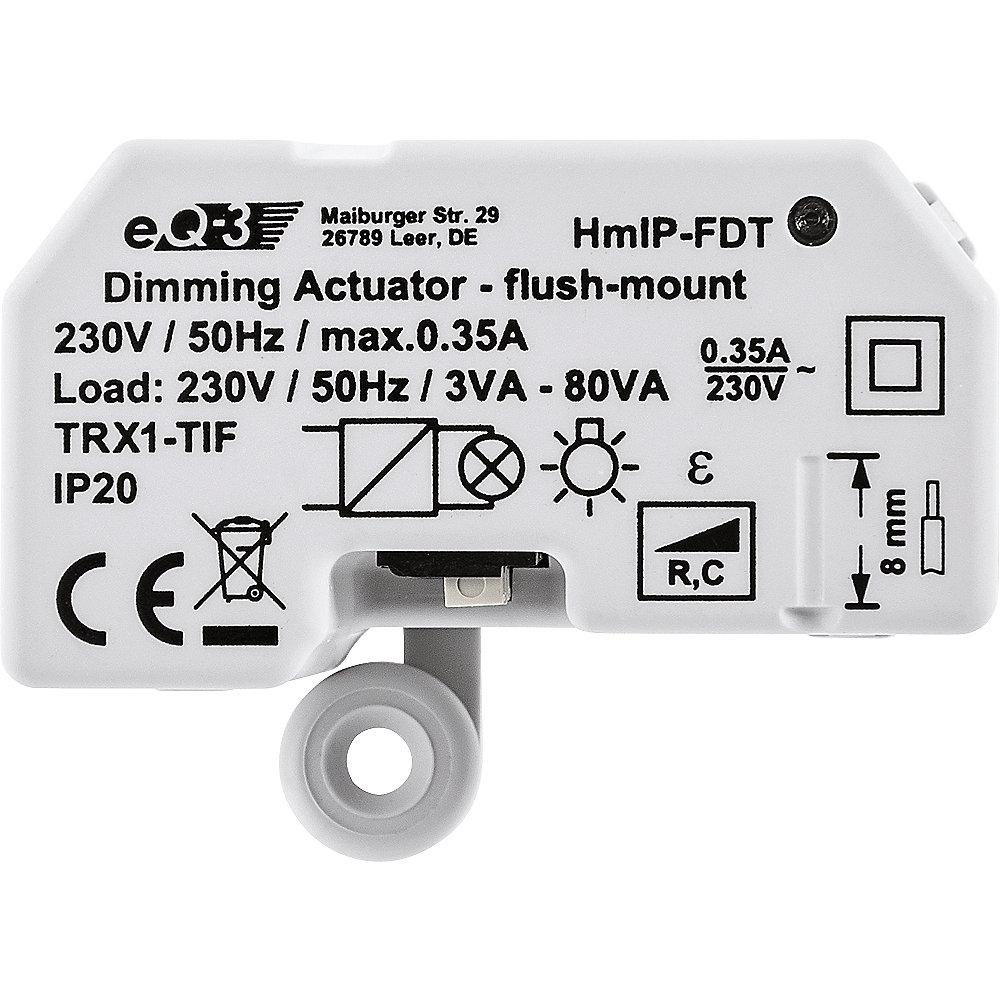 Homematic IP Dimmaktor Unterputz – Phasenabschnitt HmIP-FDT, Homematic, IP, Dimmaktor, Unterputz, –, Phasenabschnitt, HmIP-FDT