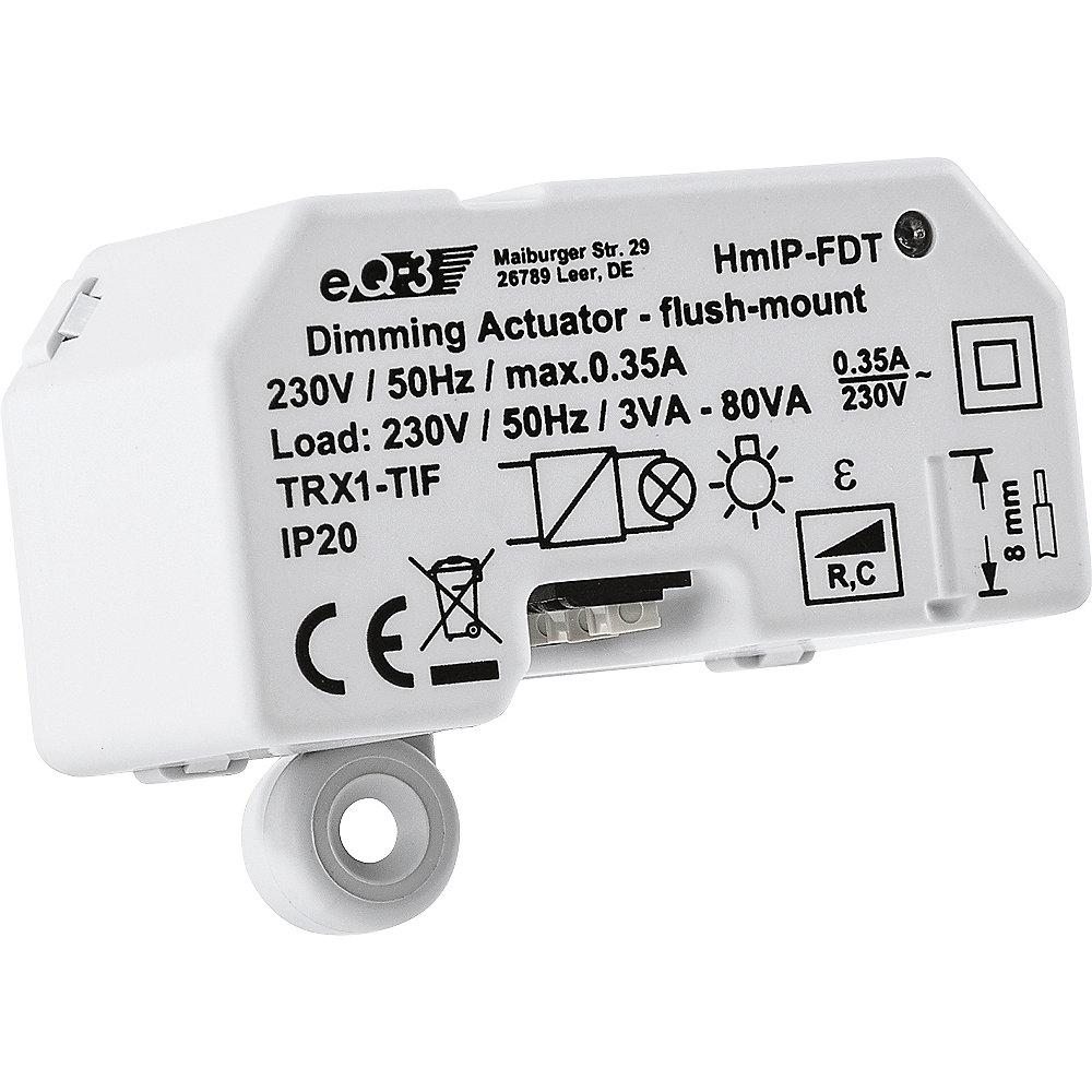 Homematic IP Dimmaktor Unterputz – Phasenabschnitt HmIP-FDT, Homematic, IP, Dimmaktor, Unterputz, –, Phasenabschnitt, HmIP-FDT