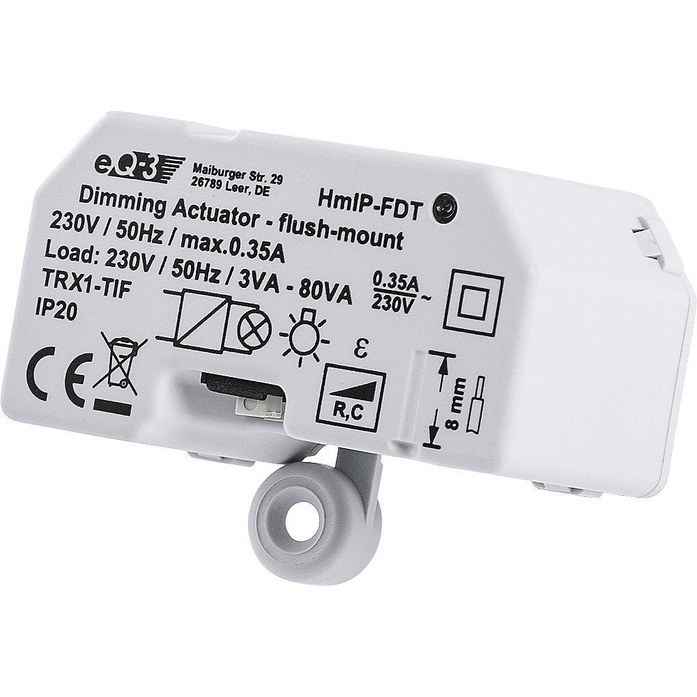 Homematic IP Dimmaktor Unterputz – Phasenabschnitt HmIP-FDT, Homematic, IP, Dimmaktor, Unterputz, –, Phasenabschnitt, HmIP-FDT