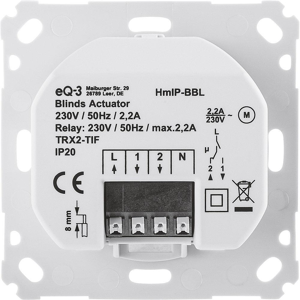 Homematic IP Jalousieaktor für Markenschalter - Unterputz HmIP-BBL, Homematic, IP, Jalousieaktor, Markenschalter, Unterputz, HmIP-BBL