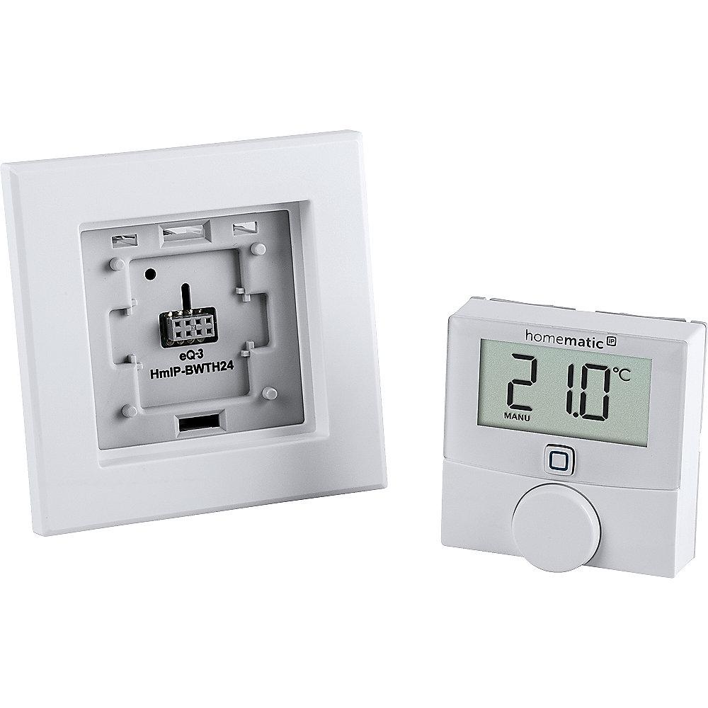 Homematic IP Wandthermostat mit Schaltausgang für Markenschalter 24V HmIP-BWTH24