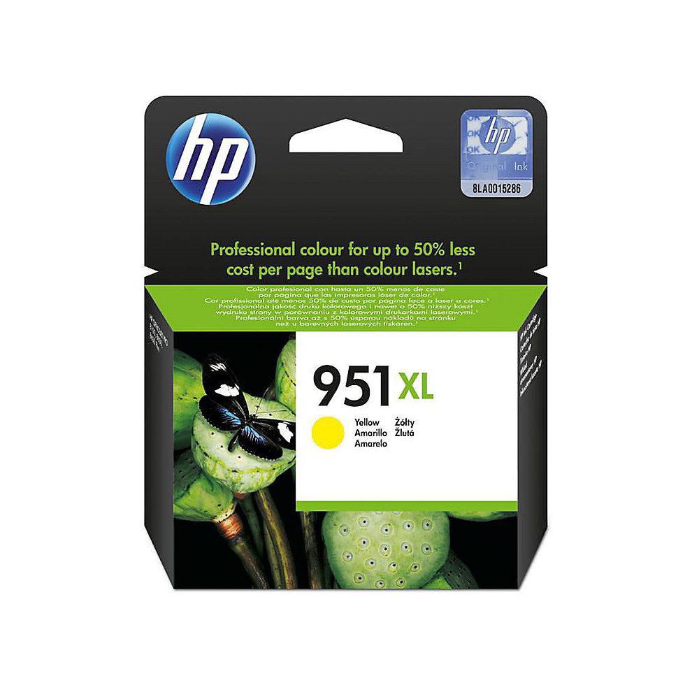 HP 951XL Original Druckerpatrone Cyan (CN046AE)   Gelb (CN048AE)