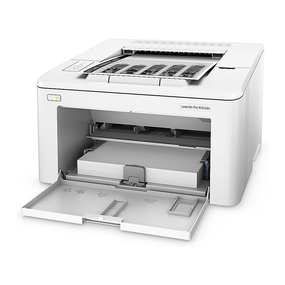 HP LaserJet Pro M203dn S/W-Laserdrucker USB LAN