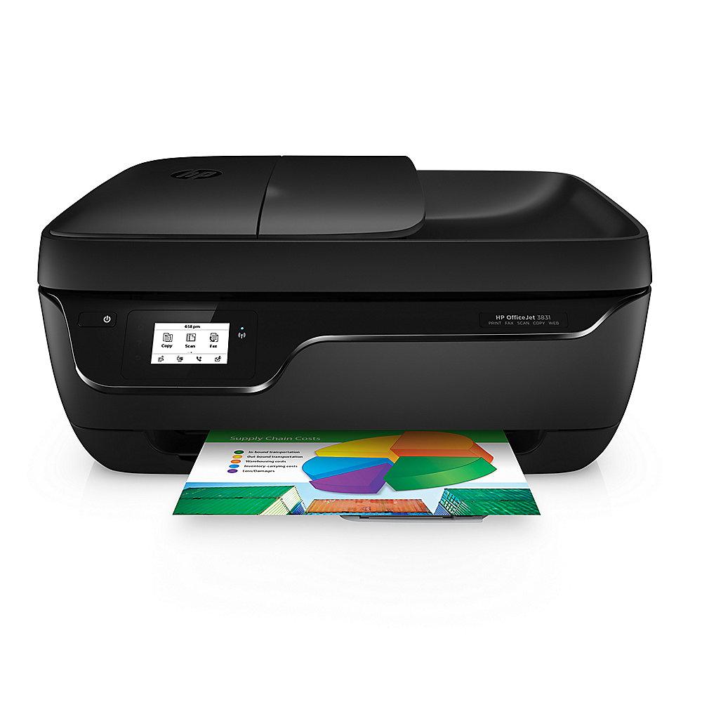 HP OfficeJet 3831 Multifunktionsdrucker Scanner Kopierer Fax WLAN