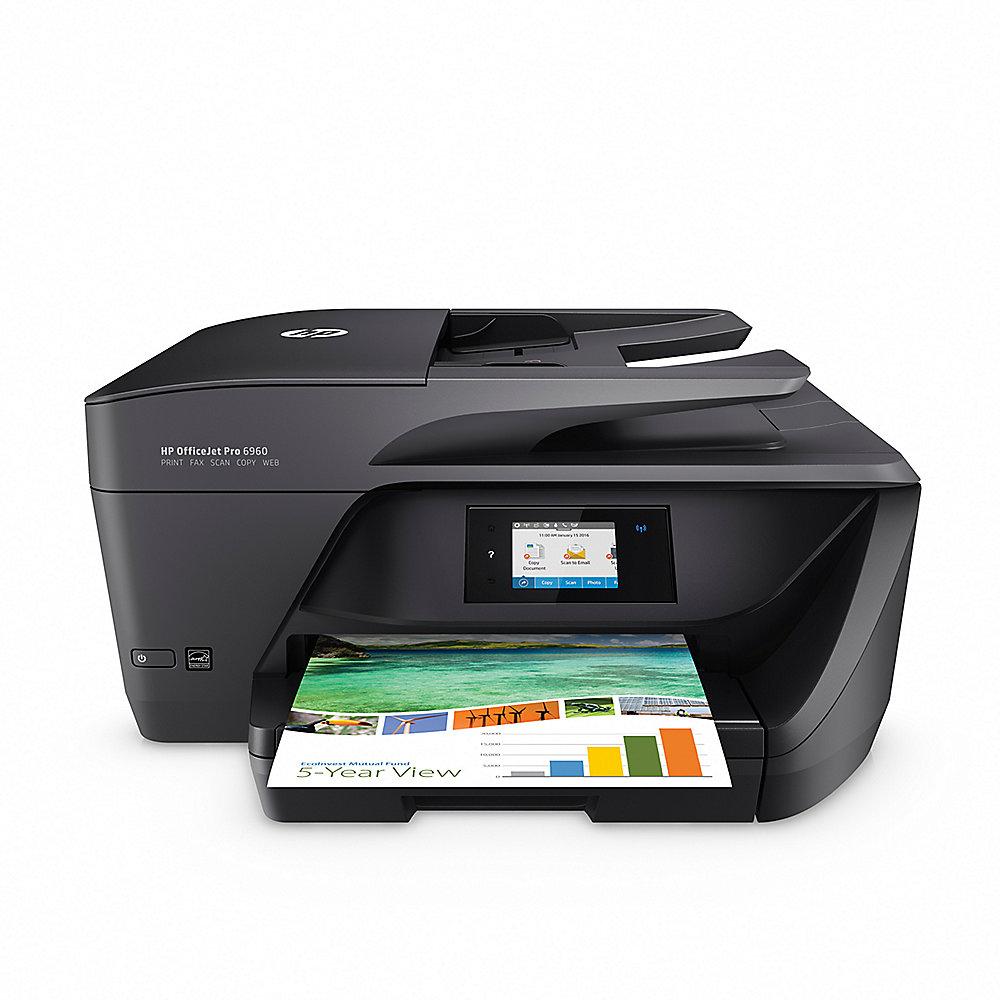 HP OfficeJet Pro 6960 Multifunktionsdrucker Scanner Kopierer Fax WLAN LAN, HP, OfficeJet, Pro, 6960, Multifunktionsdrucker, Scanner, Kopierer, Fax, WLAN, LAN