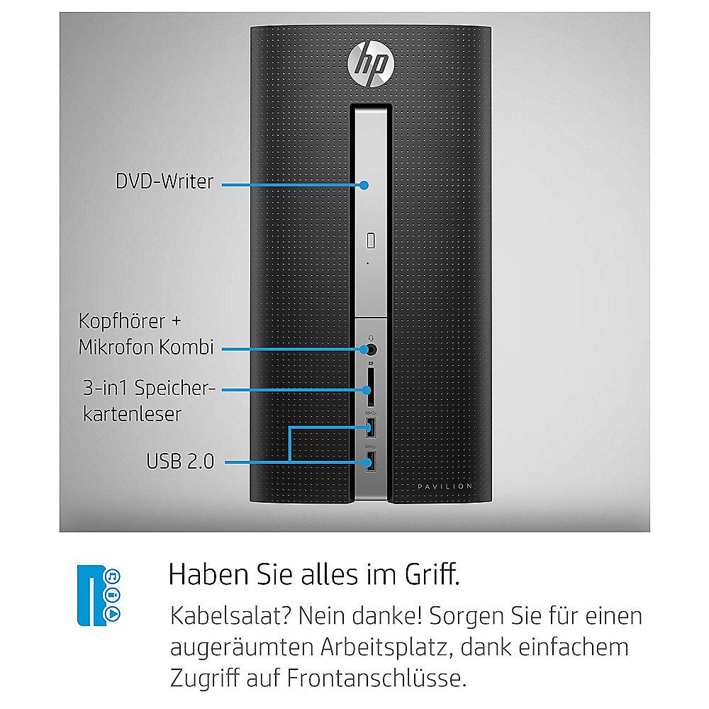 HP Pavilion 570-p575ng Desktop PC i5-7400 8GB 1TB 128GB SSD GTX1050Ti Windows 10