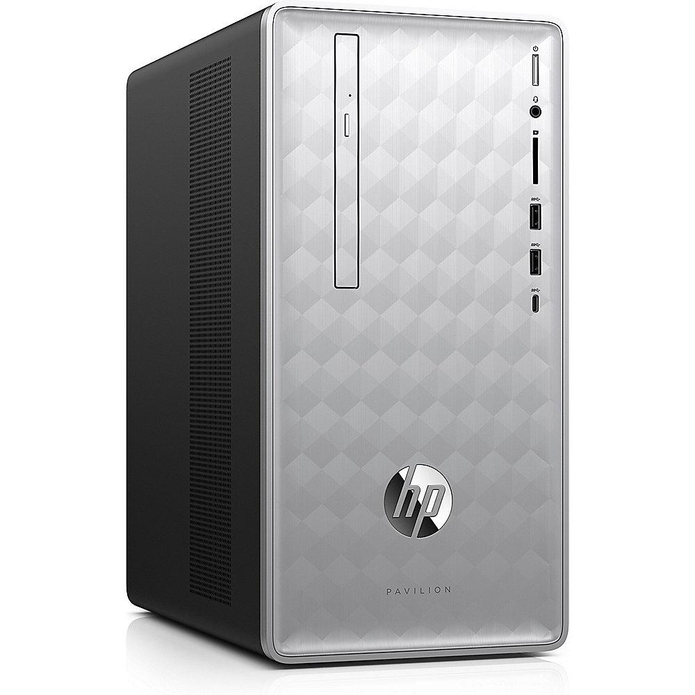 HP Pavilion 590-p0599ng Desktop PC i5-8400 8GB 256GB SSD Silver ohne Windows