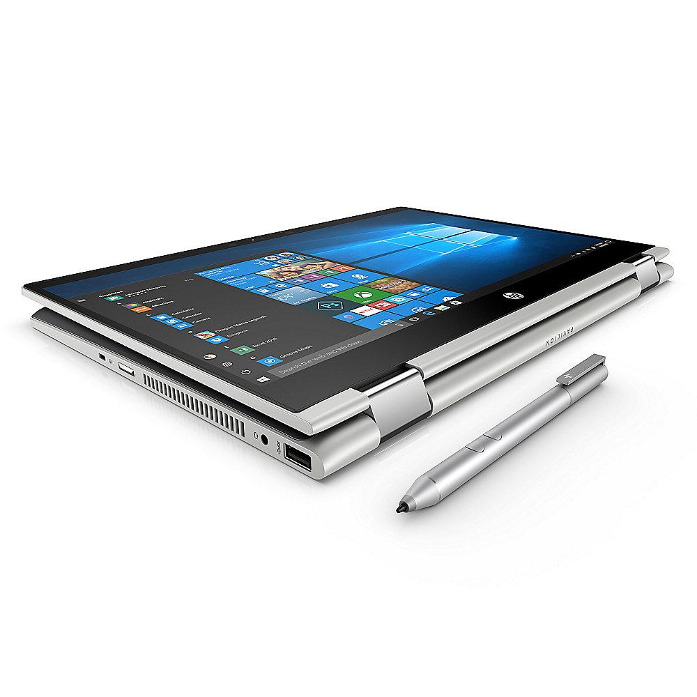 HP Pavilion x360 14-cd0103ng 2in1 Notebook silber i3-8130U Full HD SSD Win 10