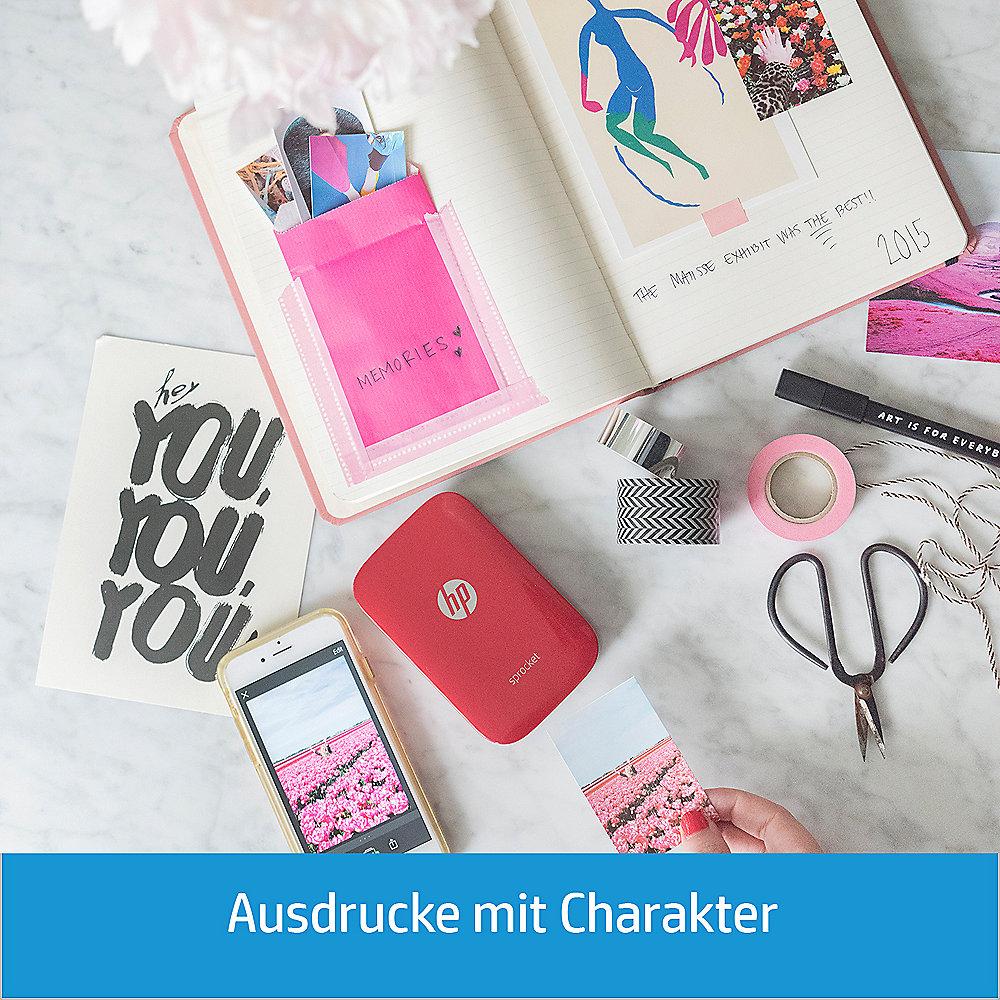 HP Sprocket mobiler Fotodrucker rot