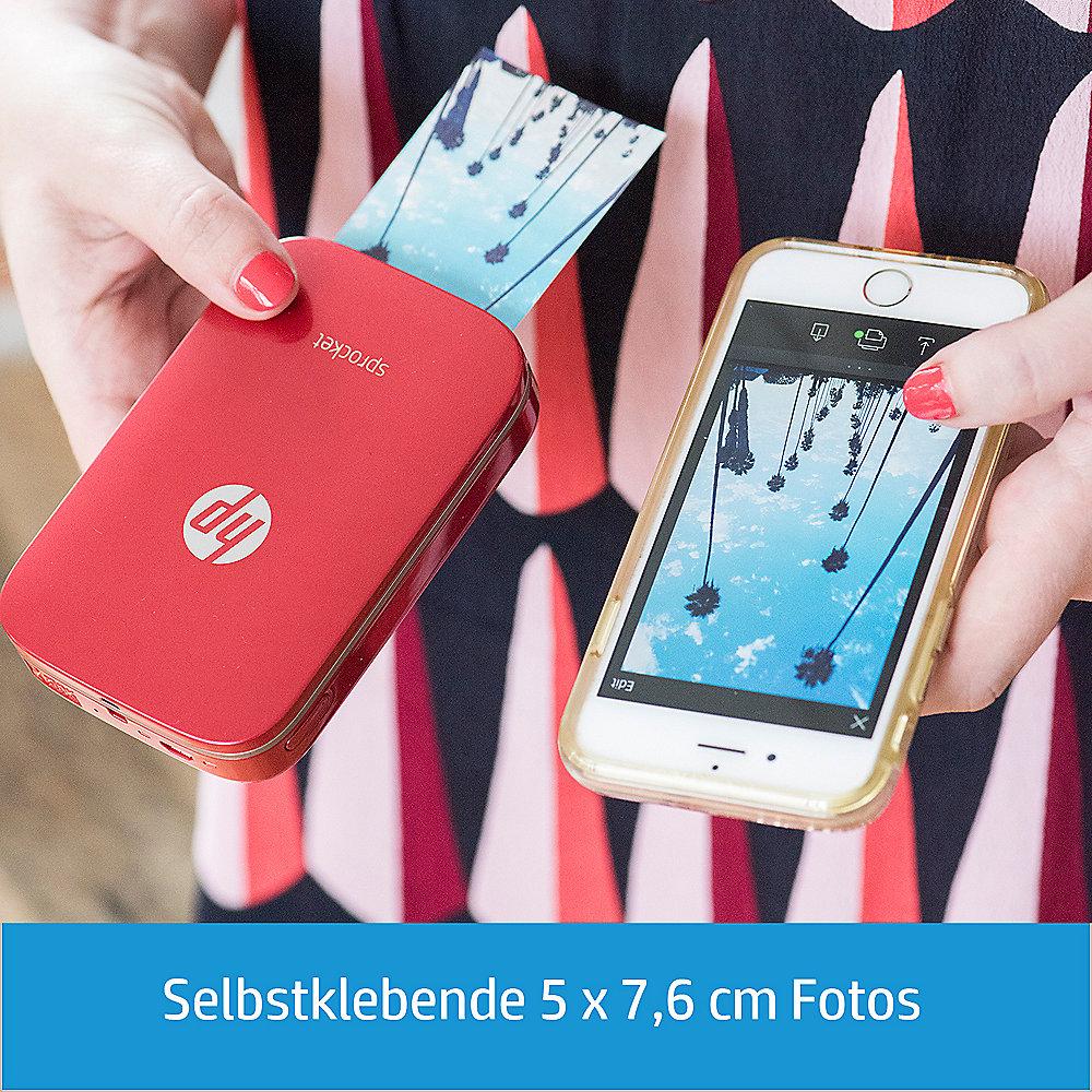 HP Sprocket mobiler Fotodrucker rot