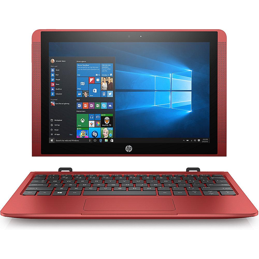 HP x2 10-p001ng 2in1 Touch Notebook rot x5-Z8350 32GB eMMC HD Windows 10