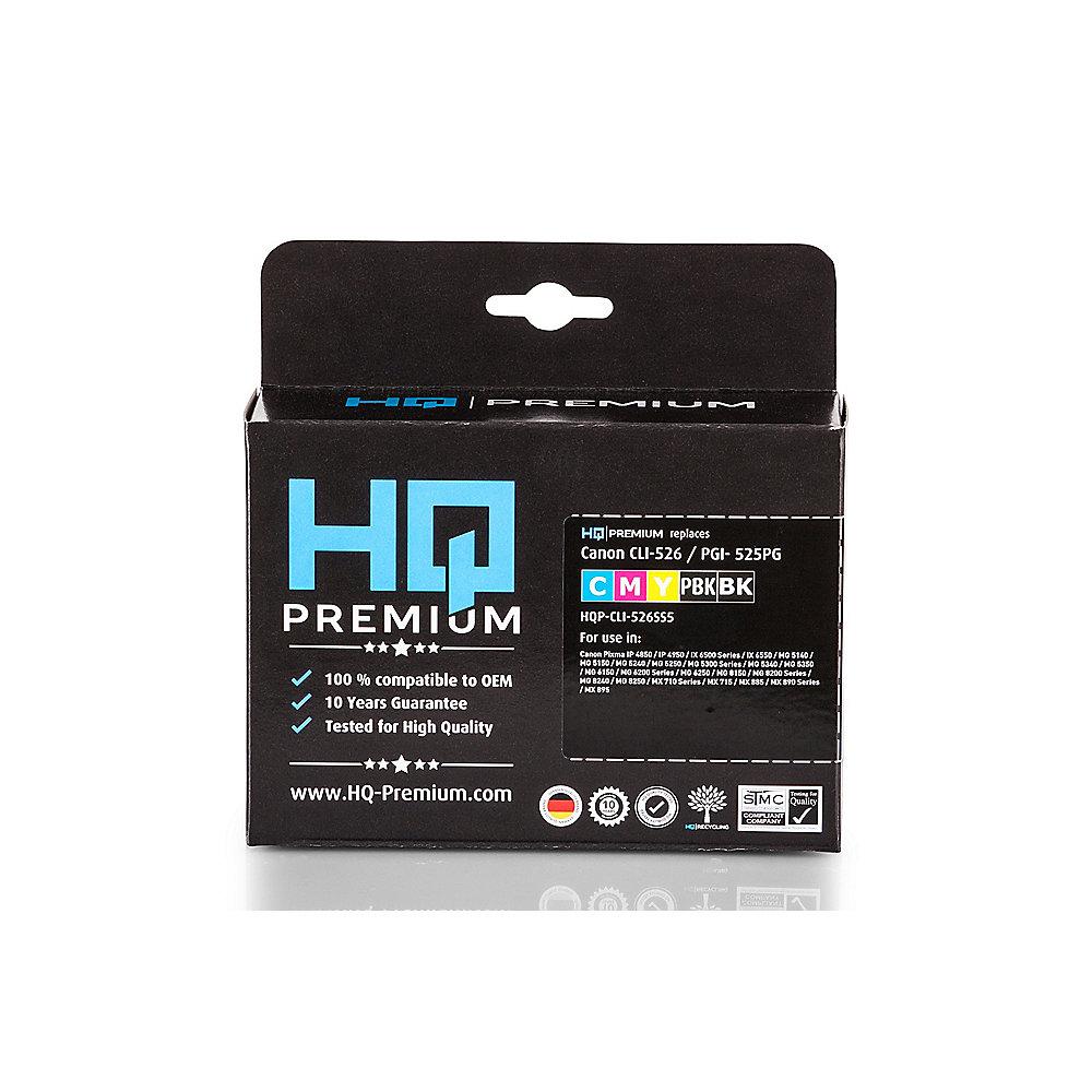 HQ-Premium Tintenpatronen Multipack ersetzt Canon PGI-525 / CLI-526
