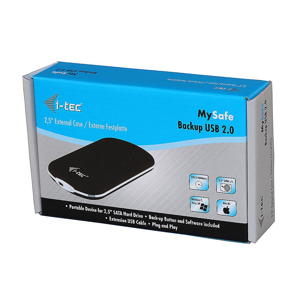 i-tec MySafe 2,5" USB 2.0 HDD/SATA Gehäuse schwarz